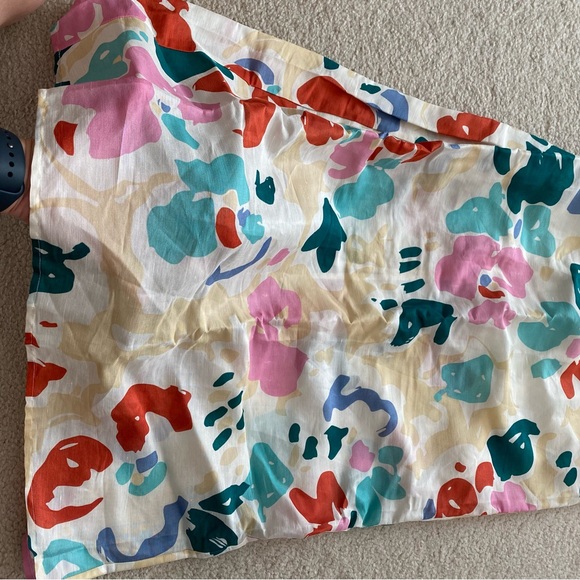 & OTHER STORIES PRINTED LINEN MIDI DRESS - Picture 11 of 12